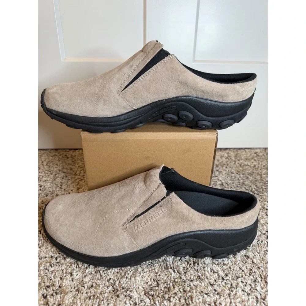 Merrell Encore Gust 2 Mens Tan Suede Slip On Mules Shoes Sixe 13